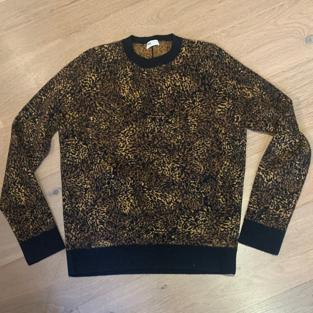 Saint Laurent leopard Crewneck Sweater
